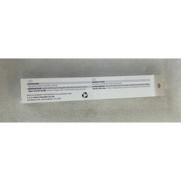 NIB Prym Ergonomic Crochet Hook E Size 3.5mm Super Smooth New Optimized Hook Red - Picture 7 of 8